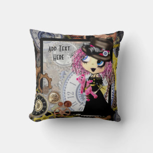 Coussin Steampunk Gothic Lolita - cadeaux girly