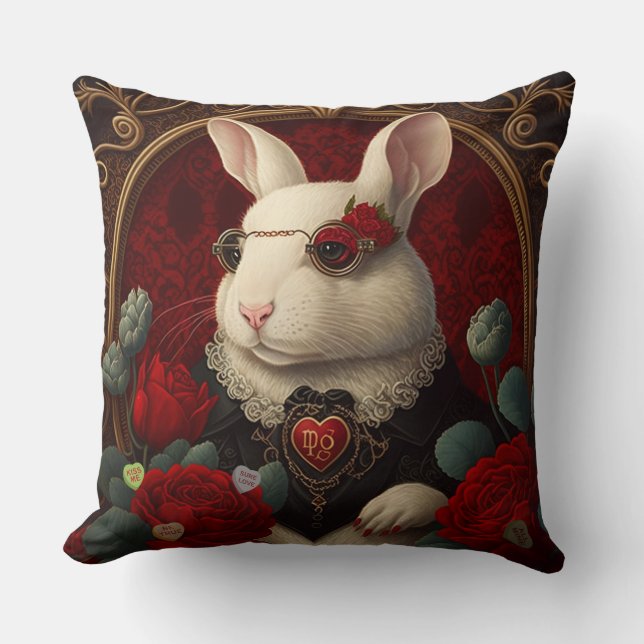 Coussin Steampunk Rabbit Pillow Fantasy Pillow Child''s (Recto)