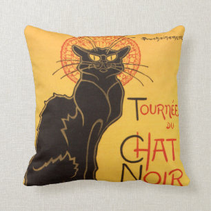 Coussin Steinlen : Conversation Noir