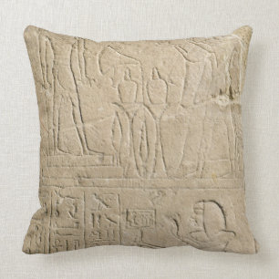 Coussin Stela dépeignant l'encens de offre de Ramesses II