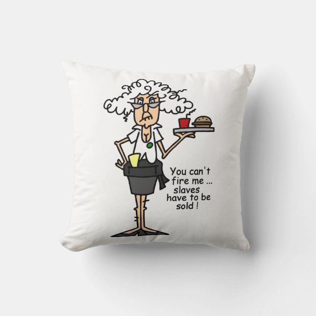 Coussin Stella avec l'humour d'attitude (Recto)