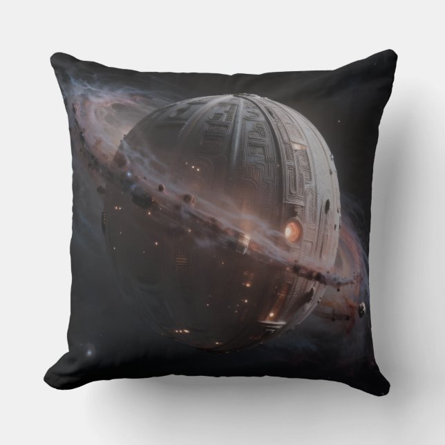 Coussin Stellar Path – Voyage à travers l'univers (Recto)