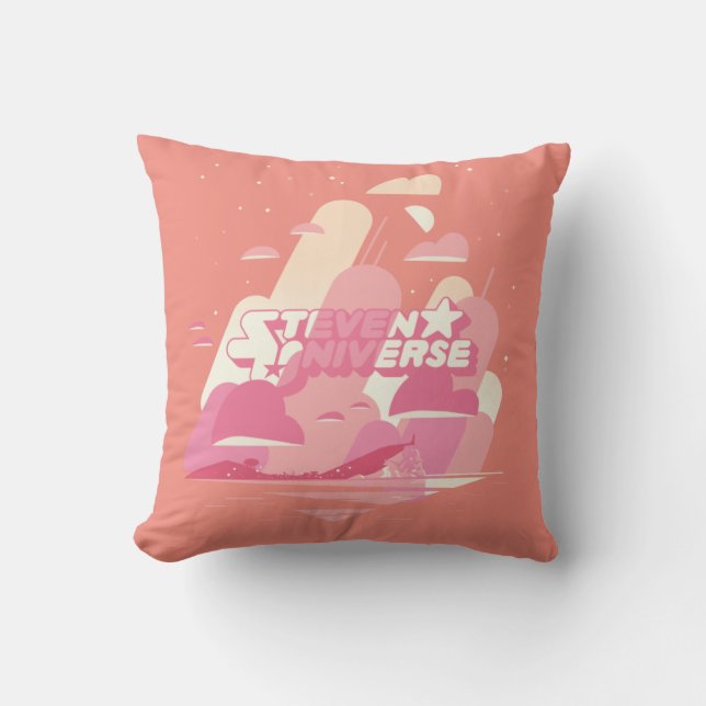 Coussin Steven Universe | Ville de plage (Recto)