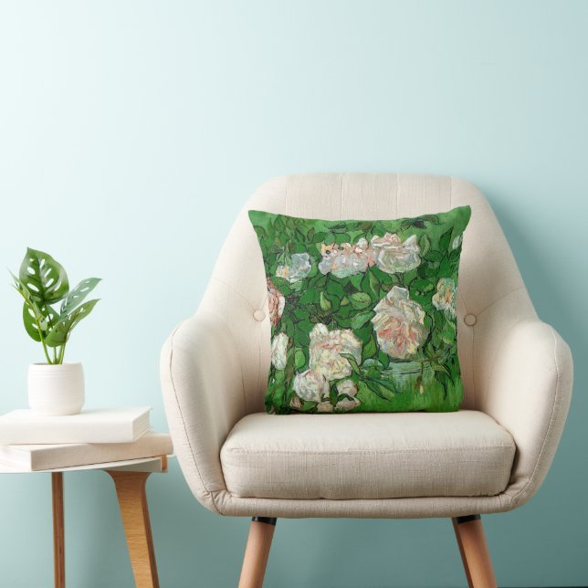 Coussin Still Life : Roses roses roses de Vincent van Gogh (Chaise)