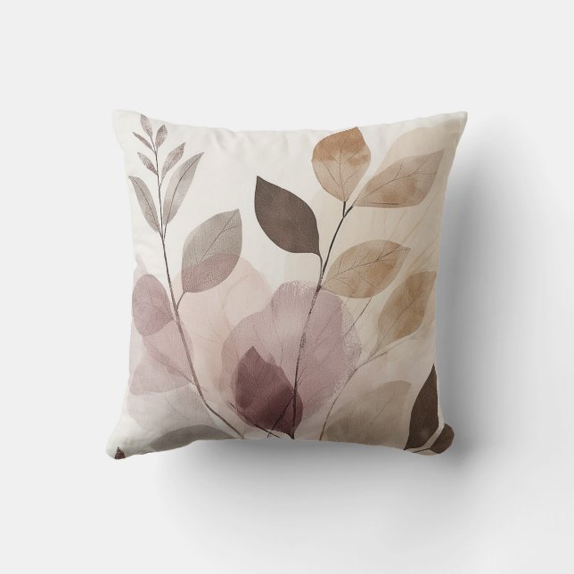 Coussin Stillness in Motion Warm Minimalist Design (Verso)