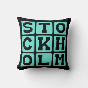 Coussin Stockholm, capitale de la Suède