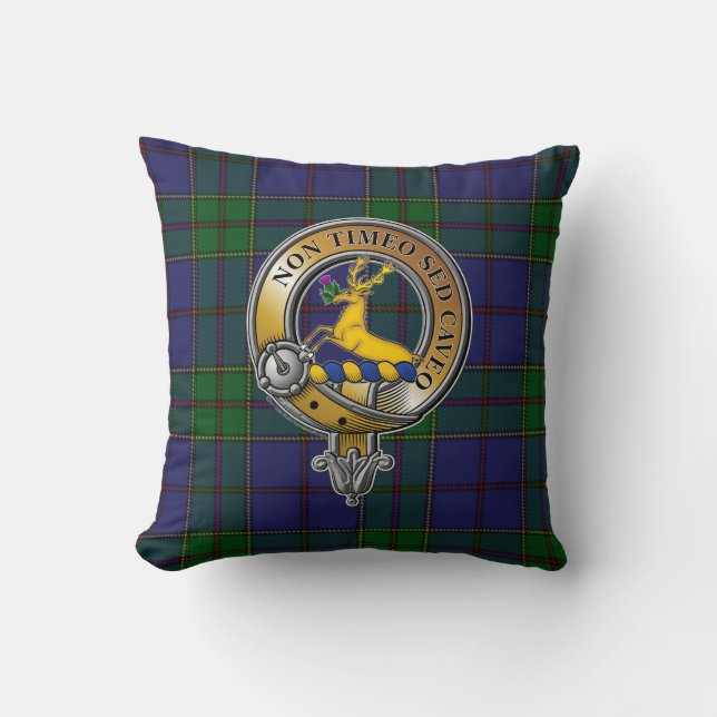 Coussin Strachan Tartan & Badge (Recto)