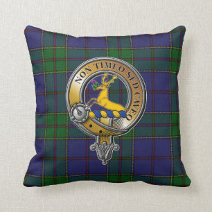 Coussin Strachan Tartan & Badge
