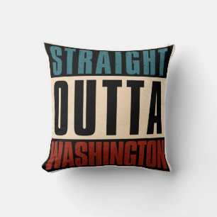 Coussin Straight Outta Washington District de Columbia DC