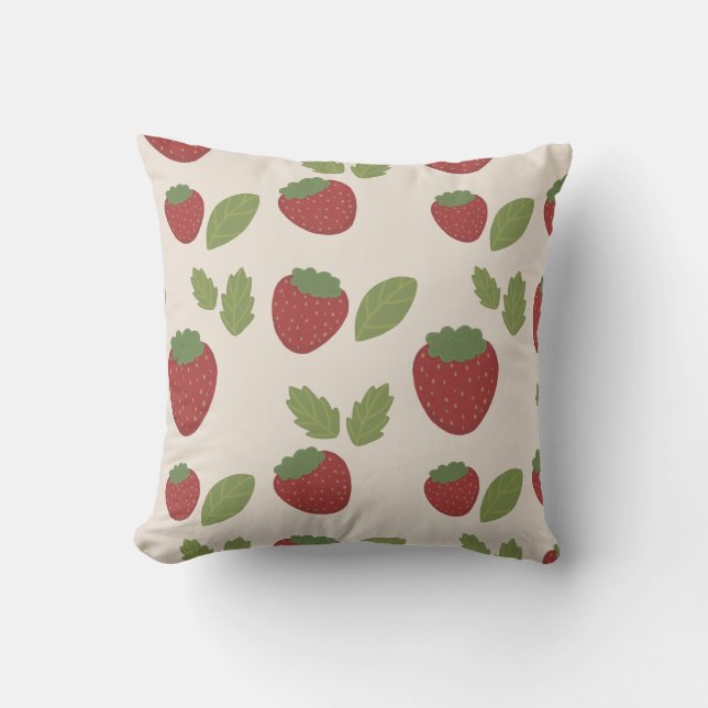 Coussin Strawberry Cream Pillow (Recto)