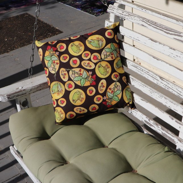 Coussin Strawberry Frogs Forever          (Créateur téléchargé)