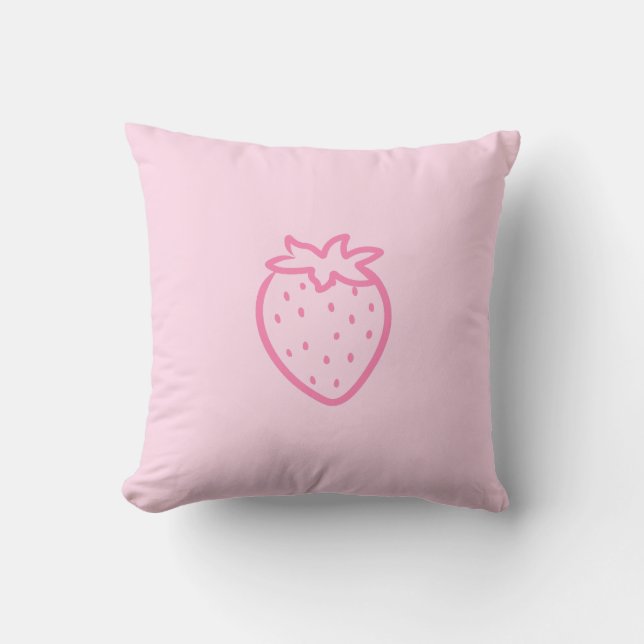 Coussin Strawberry light pink (Recto)