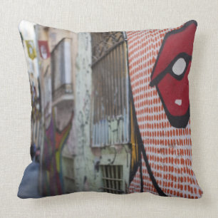 Coussin Street art sur la rue Calle de la Libertad