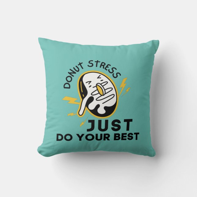 Coussin Stress De Donut En Test, Faites Votre Meilleur T-S (Recto)