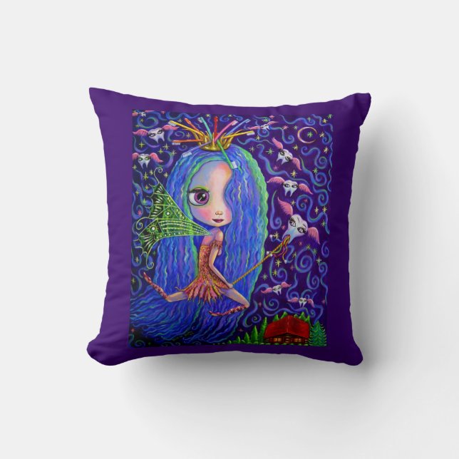 Coussin Stress Night Fairy Dentist Hygiéniste (Recto)
