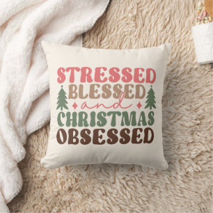 Coussin Stressé, béni et observé à Noël