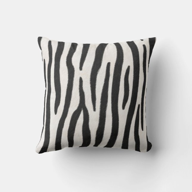 Coussin Striped.Zebra Fur Poster de animal Exotique réalis (Verso)
