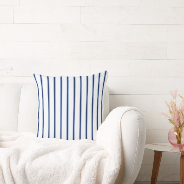 Coussin Stripes Modern Indigo Minimalist Elegance (Canapé)