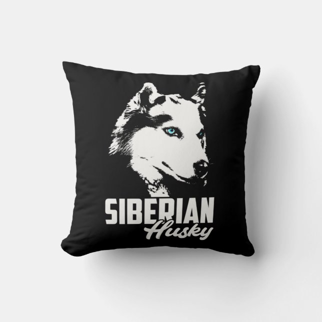 Coussin Strong Husky Siberian (Recto)