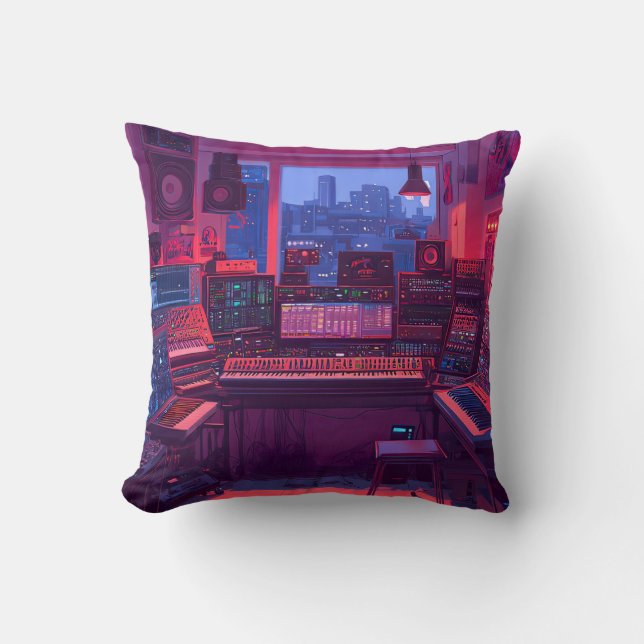 Coussin Studio de musique à domicile (Recto)