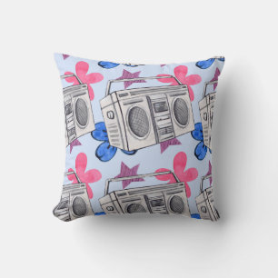 Coussin Style années 90 : Aquarelle Motif sans couture