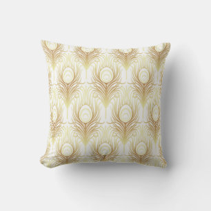 Coussin Style Art déco motif géométrique transparent en no