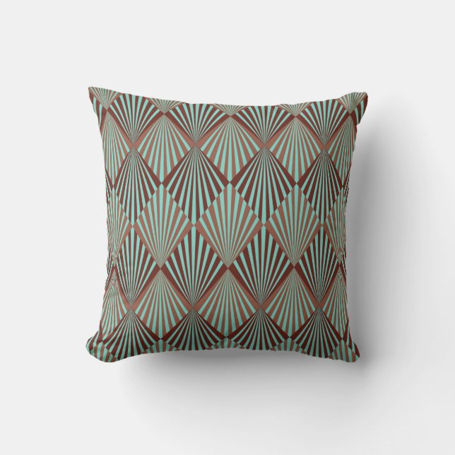 Coussin Style Art déco texture motif transparente (Recto)