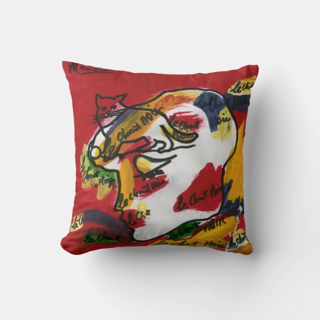 Coussin "style art peter max"coussin abstrait (Recto)
