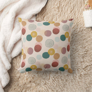 Coussin Style bohème coloré circlé Design