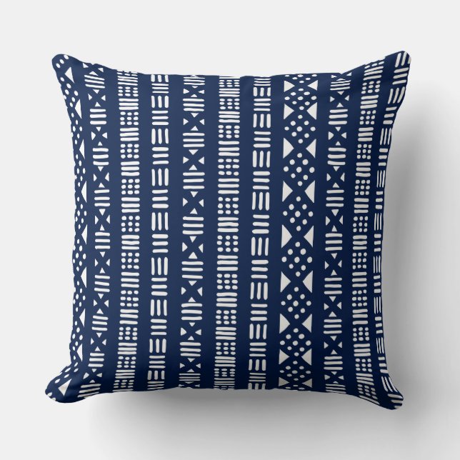 Coussin Style Boue 01 - Style Indigo (Recto)