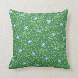 Coussin Style campagnard vert-foncé bleu de bigorneau