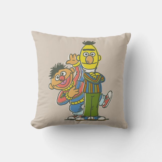 Coussin Style classique Bert et Ernie (Recto)