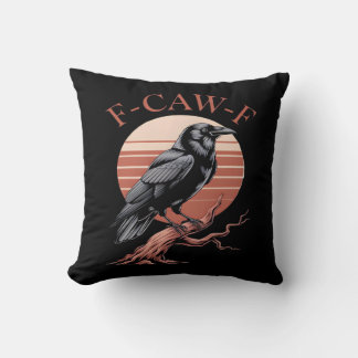 Coussin Style Classique Humoristique Gothique Corbeau
