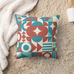 Coussin Style de bauhaus néo géométrique vintage memphis
