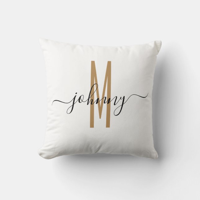Coussin Style de script de nom monographique  (Recto)