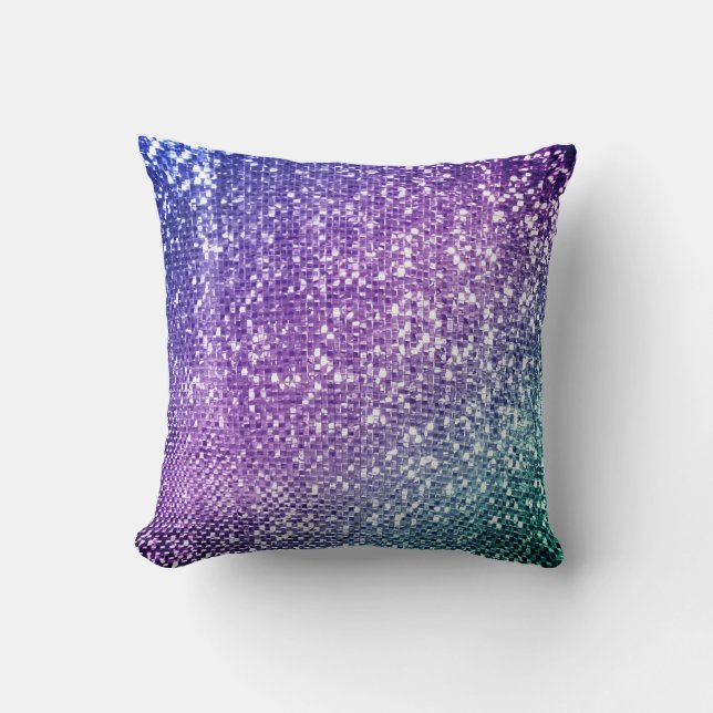 Coussin Style de sirène arc-en-ciel clair 2 conceptions qu (Recto)