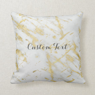 Coussin Style design élégant pour Gold & Marbre blanc Glam