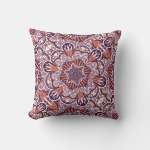 Coussin Style ethnique, texture décorative vintage.