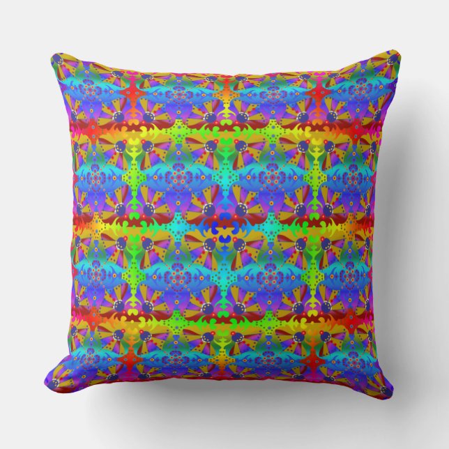 Coussin Style Hippie Trippy | Beauté Boho (Recto)