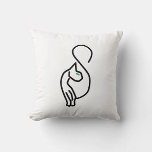 Coussin Style Kitty Cat Outline