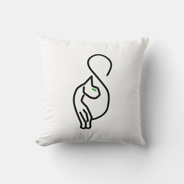 Coussin Style Kitty Cat Outline (Recto)