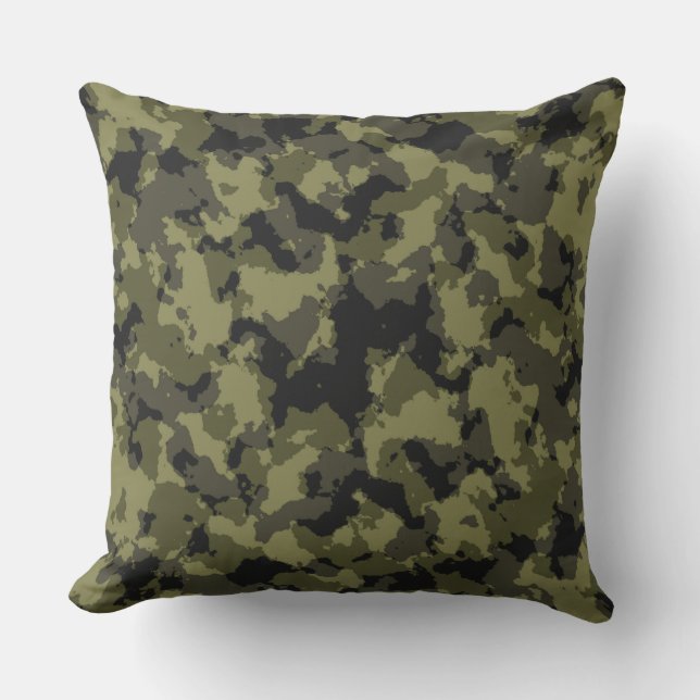 Coussin Style militaire camouflage (Recto)