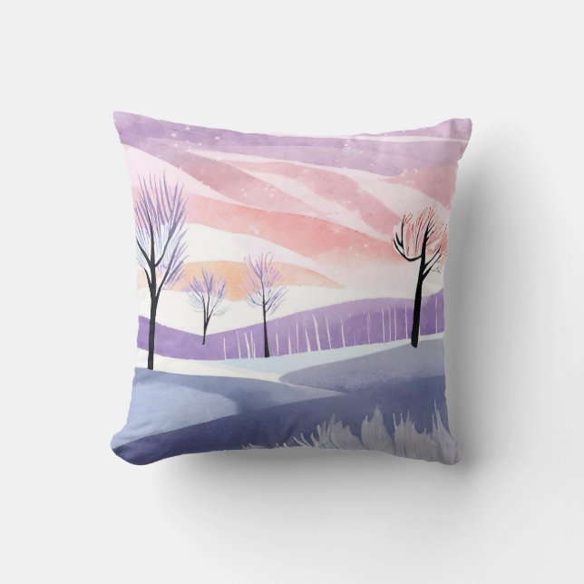 Coussin Style minimaliste Paysage Abstrait (Recto)