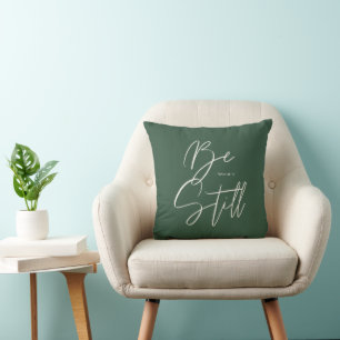 Coussin Style moderne Be Still Texte Psaume Couleur person