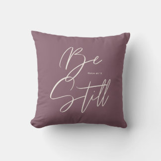 Coussin Style moderne Be Still Texte Psaume Couleur person