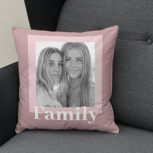 Coussin Style moderne et rose   Photo   Cadeau familial