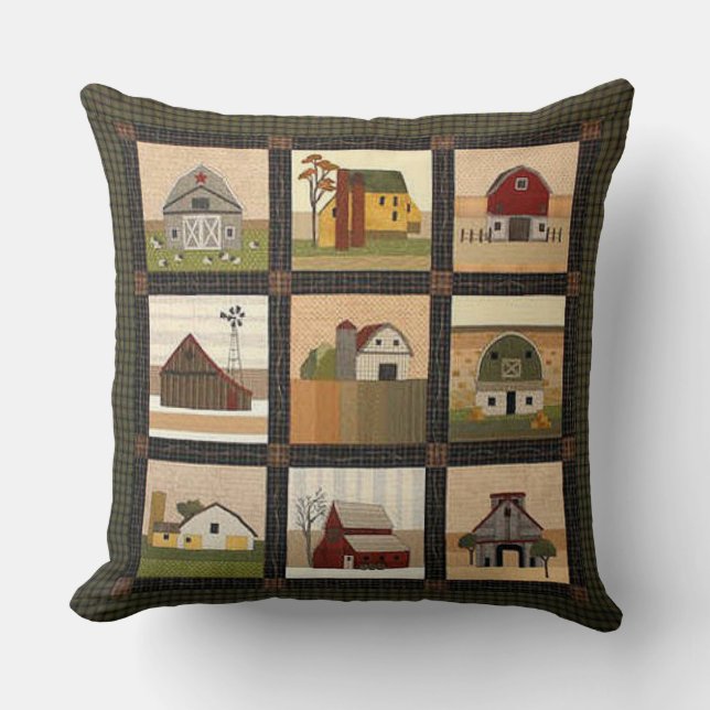 Coussin "Style primitif" JETER LE COULEUR (Recto)