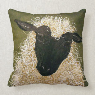 Coussin "Style primitif/mouton" JETER LE COULEUR