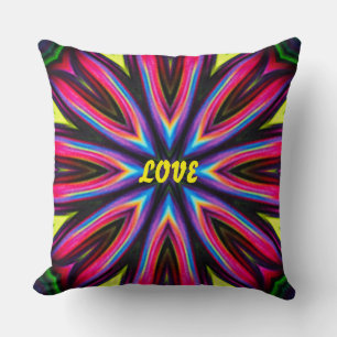 Coussin Style Rétro Coloré Funky