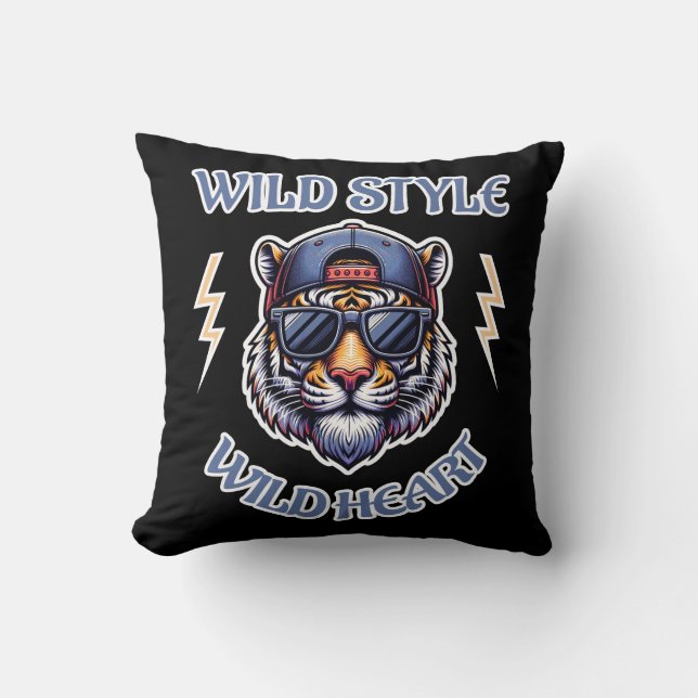 Coussin Style sauvage, Coeur sauvage (Recto)